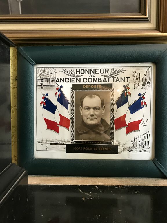 On the mantle in the breakfast room at La Marotiere - an uncle to the husband of Mme Giraud